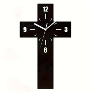 Silent Cross Wall Clock