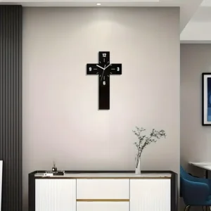 Silent Cross Wall Clock