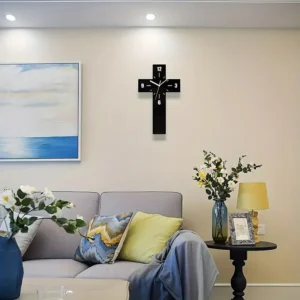 Silent Cross Wall Clock