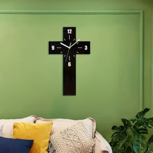 Silent Cross Wall Clock