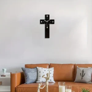 Silent Cross Wall Clock